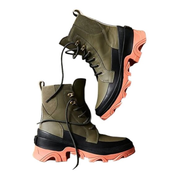 FP Movement x SOREL Brex Lace Boots Womens Size 7-12 Olive Green Statement Wear - Picture 8 of 13